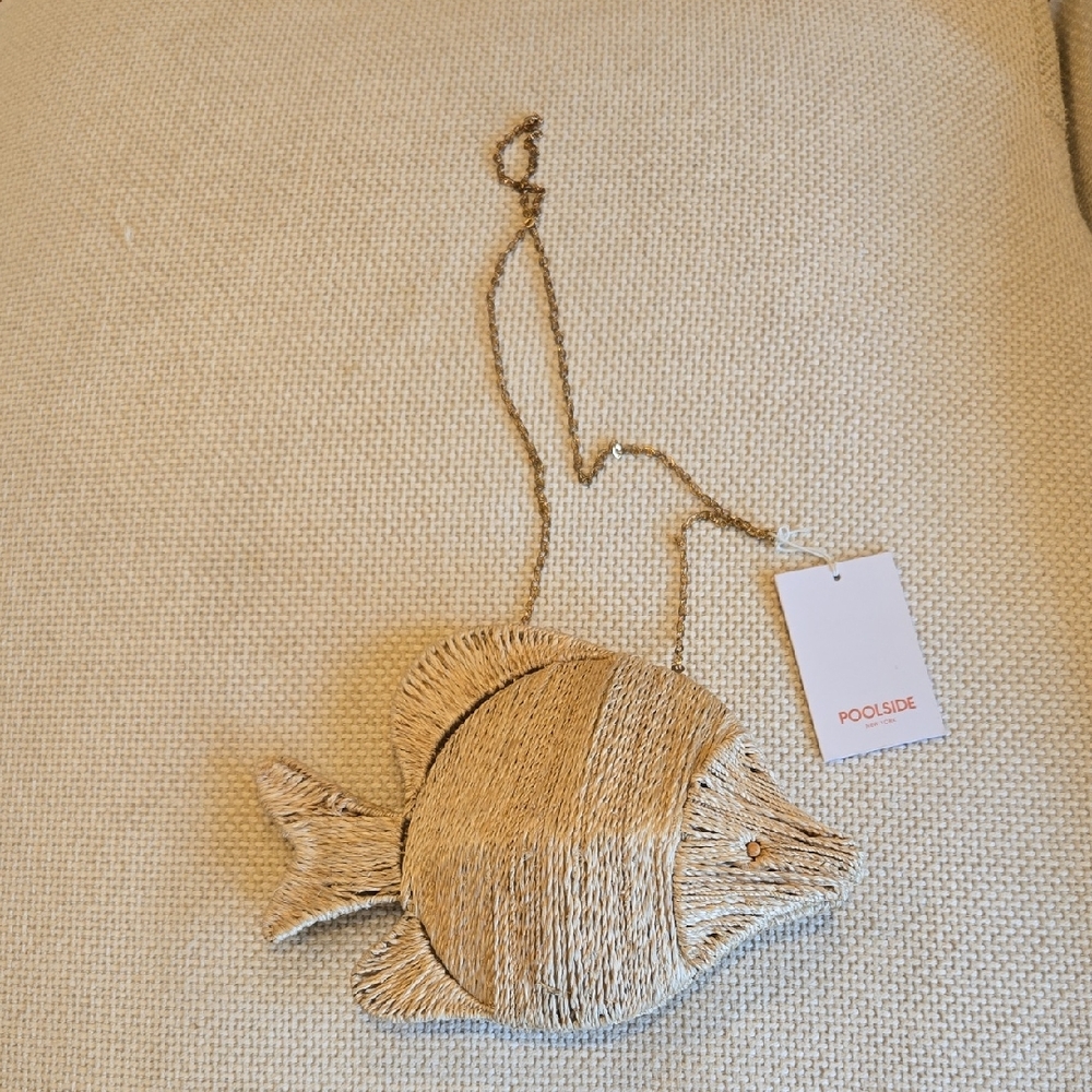 POOLSIDE The Rhodes Rope Fish Clutch Bag